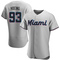 Gray Bryan Hoeing Men's Miami Marlins Road Jersey - Authentic Big Tall